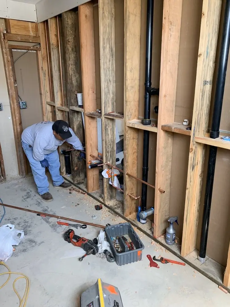 Commercial rough-in plumbing for Water Heater Replacement in McDonald-Slone Estates